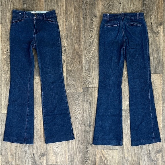 The Essential Trousers By Anthropologie Women Size 2 Cotton Denim Flare Leg Jean - Picture 1 of 8